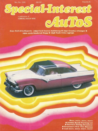 SPECIAL-INTEREST AUTOS 1976 NOV #37 -'55 SKYLINER, '33 HUPMOBILE,'41 CROSLEY